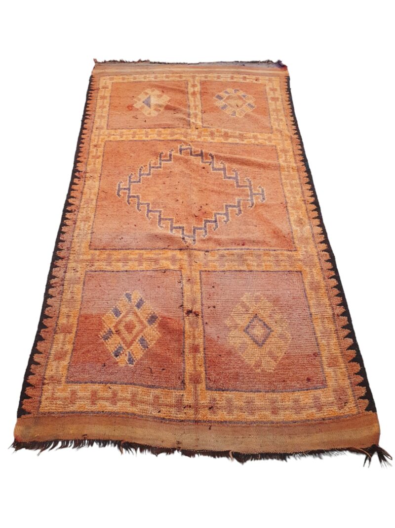 handmade old berber carpet